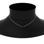 Load image into Gallery viewer, 1-carat-three-stone-princess-cut-black-diamond-pendant-in-FDPD854GBLACKANGLE1-1.00CT-NL-WG
