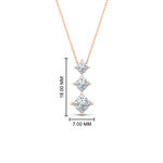 Load image into Gallery viewer, 1-carat-three-stone-princess-cut-diamond-pendant-in-FDPD854ANGLE1-1.00CT-NL-RG
