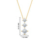 Load image into Gallery viewer, 1-carat-three-stone-princess-cut-diamond-pendant-in-FDPD854ANGLE1-1.00CT-NL-YG