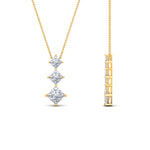 Load image into Gallery viewer, 1-carat-three-stone-princess-cut-diamond-pendant-in-FDPD854ANGLE1-1.00CT-NL-YG
