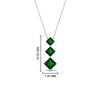 Load image into Gallery viewer, 1-carat-three-stone-princess-cut-emerald-pendant-in-FDPD854GEMGRANGLE1-1.00CT-NL-WG