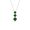 Load image into Gallery viewer, 1-carat-three-stone-princess-cut-emerald-pendant-in-FDPD854GEMGRANGLE1-1.00CT-NL-WG