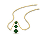 Load image into Gallery viewer, 1-carat-three-stone-princess-cut-emerald-pendant-in-FDPD854GEMGRANGLE1-1.00CT-NL-YG
