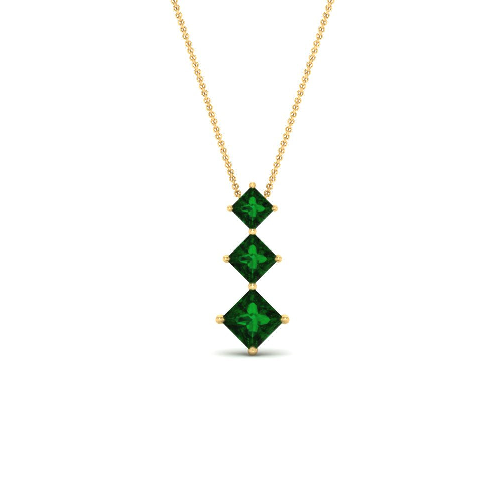 1-carat-three-stone-princess-cut-emerald-pendant-in-FDPD854GEMGRANGLE1-1.00CT-NL-YG