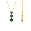 Load image into Gallery viewer, 1-carat-three-stone-princess-cut-emerald-pendant-in-FDPD854GEMGRANGLE1-1.00CT-NL-YG