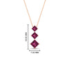Load image into Gallery viewer, 1-carat-three-stone-princess-cut-pink-sapphire-pendant-in-FDPD854GSADRPIANGLE1-1.00CT-NL-RG