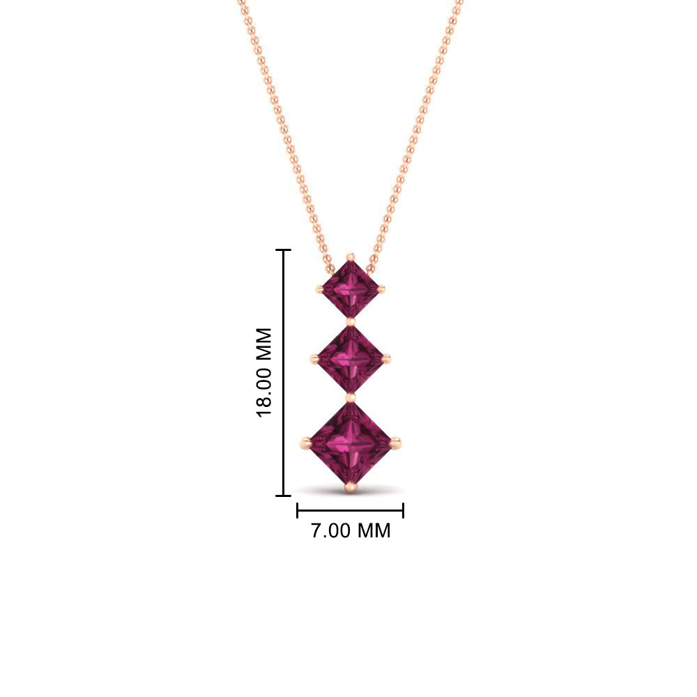 1-carat-three-stone-princess-cut-pink-sapphire-pendant-in-FDPD854GSADRPIANGLE1-1.00CT-NL-RG