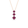 Load image into Gallery viewer, 1-carat-three-stone-princess-cut-pink-sapphire-pendant-in-FDPD854GSADRPIANGLE1-1.00CT-NL-RG