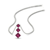 Load image into Gallery viewer, 1-carat-three-stone-princess-cut-pink-sapphire-pendant-in-FDPD854GSADRPIANGLE1-1.00CT-NL-WG