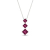 Load image into Gallery viewer, 1-carat-three-stone-princess-cut-pink-sapphire-pendant-in-FDPD854GSADRPIANGLE1-1.00CT-NL-WG