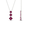 Load image into Gallery viewer, 1-carat-three-stone-princess-cut-pink-sapphire-pendant-in-FDPD854GSADRPIANGLE1-1.00CT-NL-WG