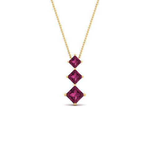 1-carat-three-stone-princess-cut-pink-sapphire-pendant-in-FDPD854GSADRPIANGLE1-1.00CT-NL-YG