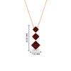 Load image into Gallery viewer, 1-carat-three-stone-princess-cut-ruby-pendant-in-FDPD854GRUDRANGLE1-1.00CT-NL-RG