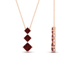 Load image into Gallery viewer, 1-carat-three-stone-princess-cut-ruby-pendant-in-FDPD854GRUDRANGLE1-1.00CT-NL-RG

