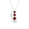Load image into Gallery viewer, 1-carat-three-stone-princess-cut-ruby-pendant-in-FDPD854GRUDRANGLE1-1.00CT-NL-WG
