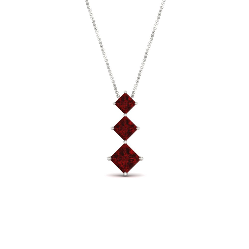 1-carat-three-stone-princess-cut-ruby-pendant-in-FDPD854GRUDRANGLE1-1.00CT-NL-WG