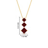 Load image into Gallery viewer, 1-carat-three-stone-princess-cut-ruby-pendant-in-FDPD854GRUDRANGLE1-1.00CT-NL-YG