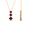 Load image into Gallery viewer, 1-carat-three-stone-princess-cut-ruby-pendant-in-FDPD854GRUDRANGLE1-1.00CT-NL-YG