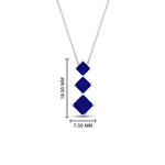 Load image into Gallery viewer, 1-carat-three-stone-princess-cut-sapphire-pendant-in-FDPD854GSABLANGLE1-1.00CT-NL-WG
