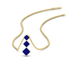 Load image into Gallery viewer, 1-carat-three-stone-princess-cut-sapphire-pendant-in-FDPD854GSABLANGLE1-1.00CT-NL-YG

