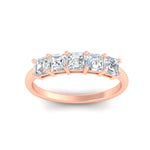 Load image into Gallery viewer, 1-ct-asscher-cut-five-stone-diamond-band-in-rose-gold-fdwb8008asangle5-1.00ct-nl-rg.jpg?v=1773743941