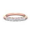 Load image into Gallery viewer, 1-ct-asscher-cut-seven-diamond-band-in-rose-gold-fdwb8008assleep-1.00ct-nl-rg.jpg?v=1773813946