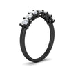Load image into Gallery viewer, 1-ct-cushion-diamond-seven-stone-wedding-ring-in-black-gold-fdwb9497cuangle2-1.00ct-nl-bg?v=1773313156