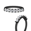 Load image into Gallery viewer, 1-ct-cushion-diamond-seven-stone-wedding-ring-in-black-gold-fdwb9497cuangle3-1.00ct-nl-bg?v=1773313156