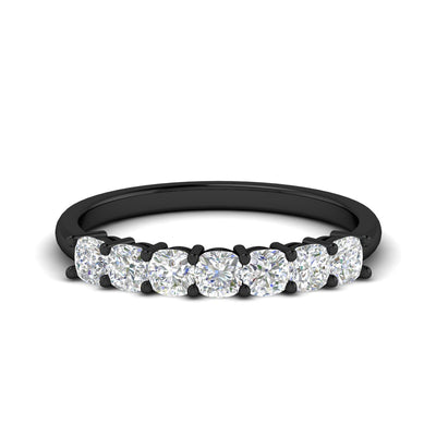Cushion Diamond Seven Stone Wedding Ring