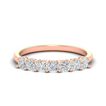 Load image into Gallery viewer, 1-ct-cushion-diamond-seven-stone-wedding-ring-in-rose-gold-fdwb9497cusleep-1.00ct-nl-rg?v=1773313156