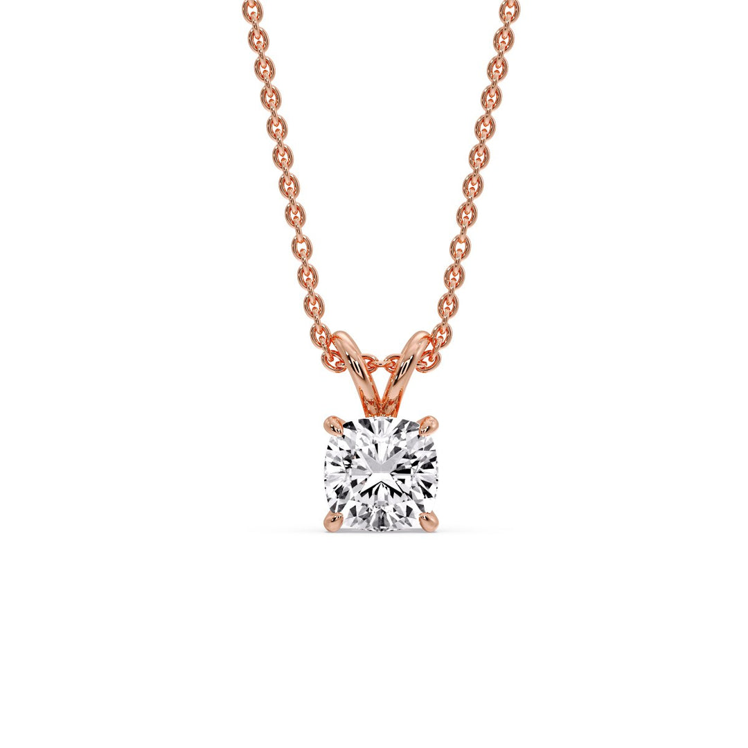 Cushion Cut Solitaire Pendant