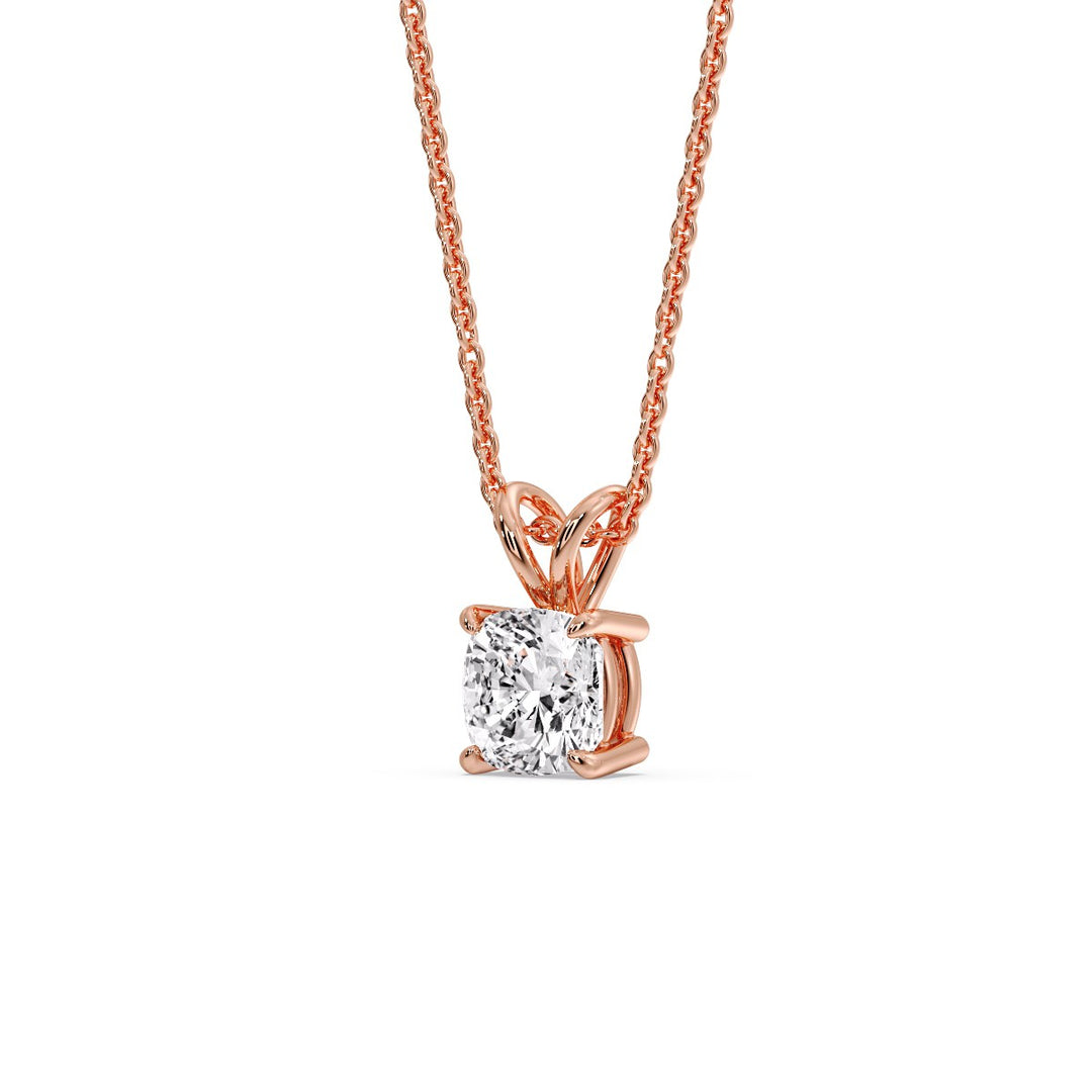 Cushion Cut Solitaire Pendant