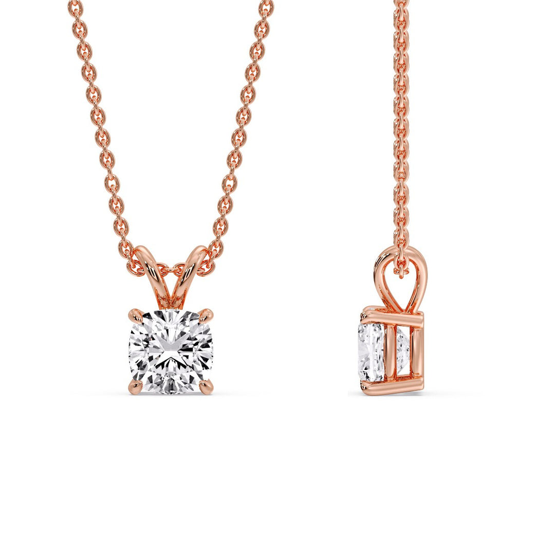 Cushion Cut Solitaire Pendant