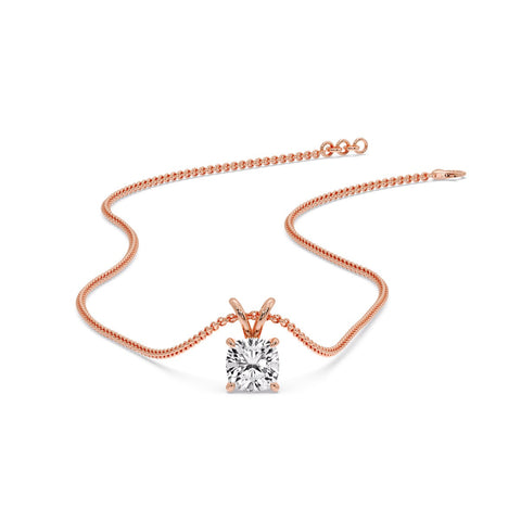 Cushion Cut Solitaire Pendant