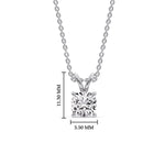 Load image into Gallery viewer, Cushion Cut Solitaire Pendant
