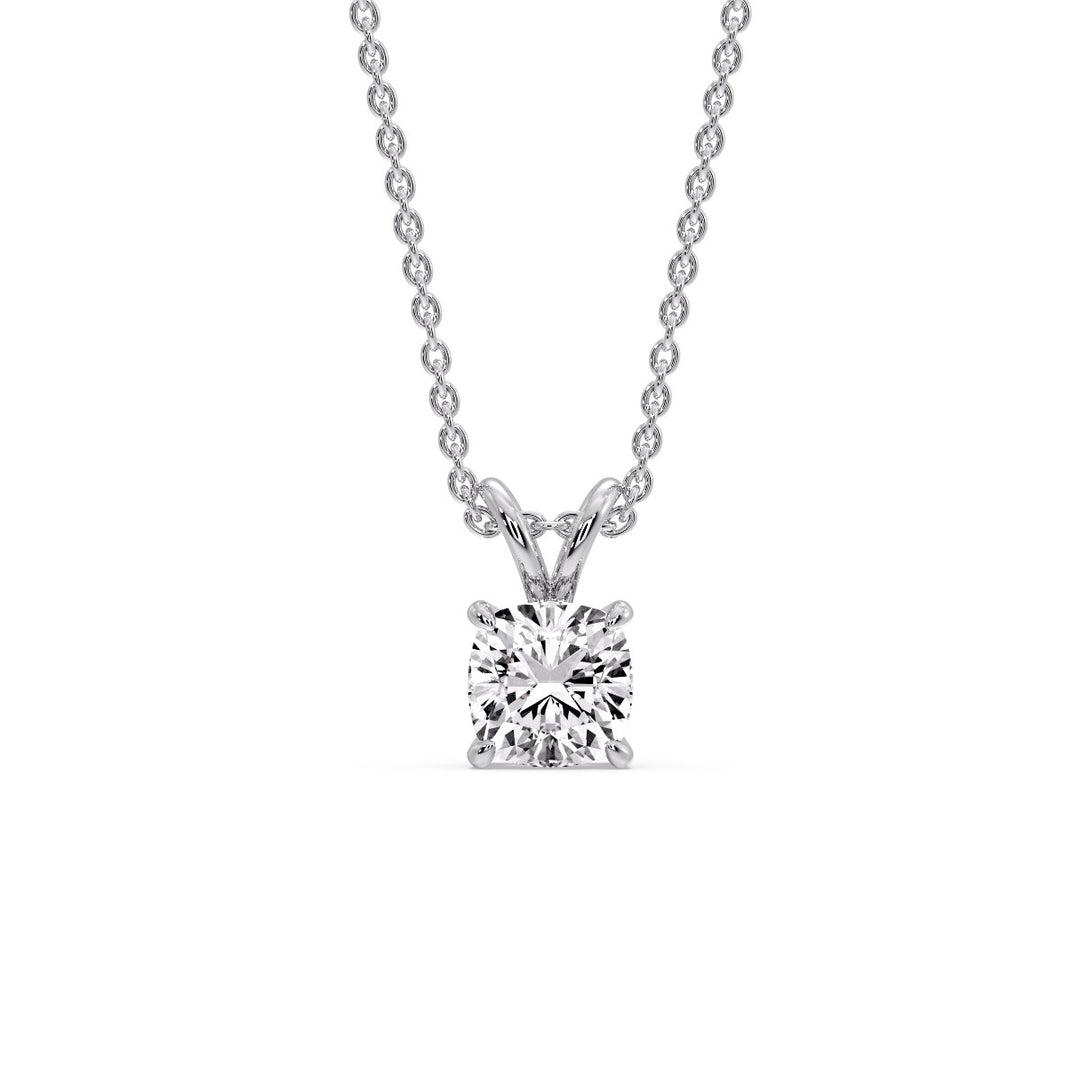 Cushion Cut Solitaire Pendant