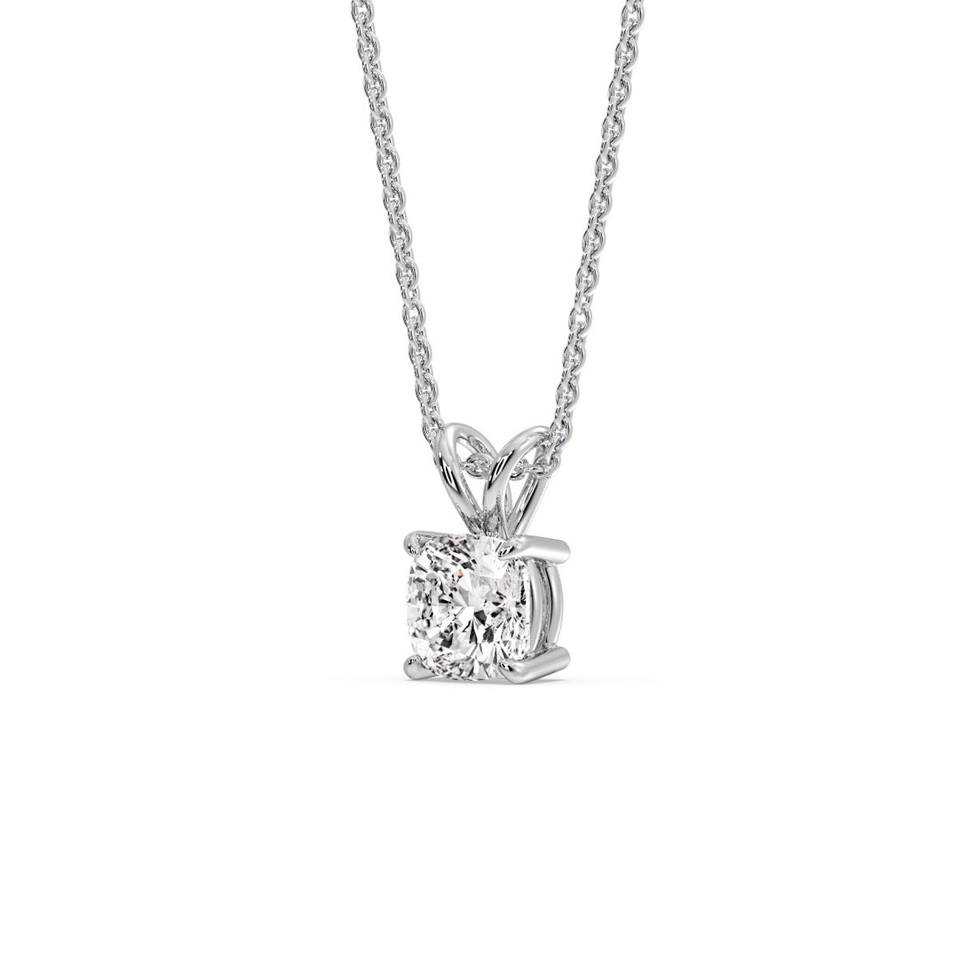 Cushion Cut Solitaire Pendant