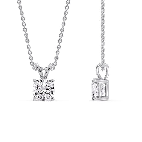 Cushion Cut Solitaire Pendant