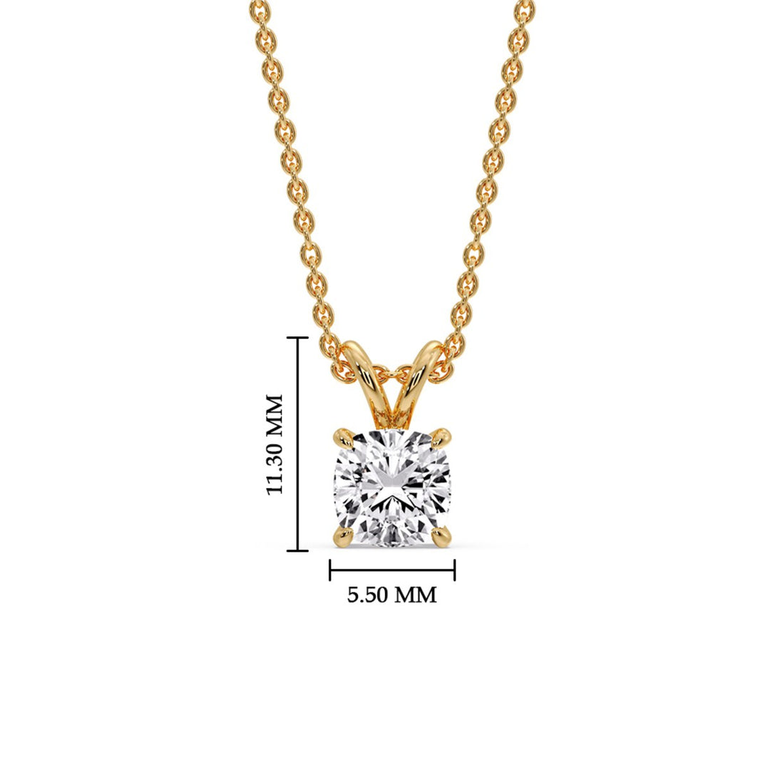 Cushion Cut Solitaire Pendant