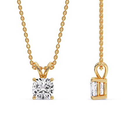 Cushion Cut Solitaire Pendant