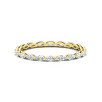 Load image into Gallery viewer, 1-ct-east-west-marquise-diamond-stacking-ring-in-yellow-gold-FDEWB8868MQ-1.00CT-NL-YG