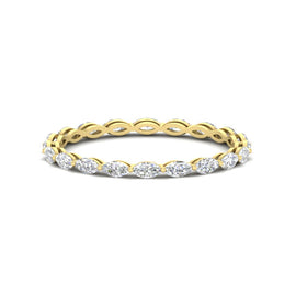 1 Ct East West Marquise Stackable Eternity Band