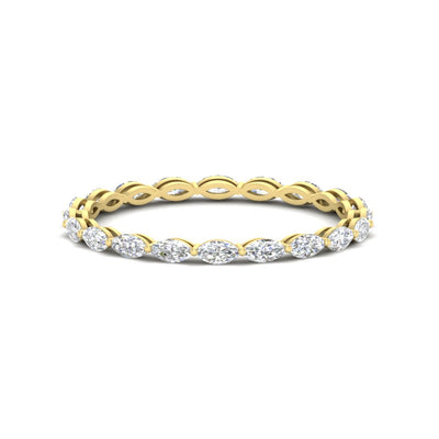 1 Ct East West Marquise Stackable Eternity Band