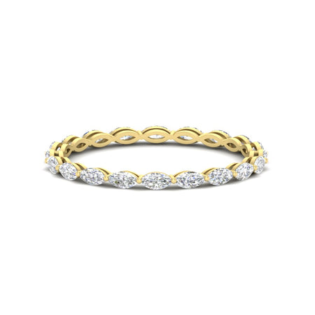 1 Ct Marquise Cut Diamond East West Stackable Eternity Band