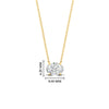 Load image into Gallery viewer, East West Oval Solitaire Pendant