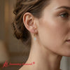 Load image into Gallery viewer, 1-ct-emerald-cut-diamond-drop-earrings-in-yellow-gold-fdear11236em-model-1