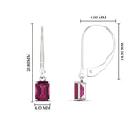 Load image into Gallery viewer, 1-ct-emerald-cut-pink-sapphire-drop-earrings-in-white-gold-fdear11236emgsadrpiangle4-1.00ct-nl-wg-hw.jpg?v=1765364315