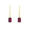 Load image into Gallery viewer, 1-ct-emerald-cut-pink-sapphire-drop-earrings-in-yellow-gold-fdear11236emgsadrpiangle2-1.00ct-nl-yg.jpg?v=1765364316