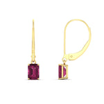 Load image into Gallery viewer, 1-ct-emerald-cut-pink-sapphire-drop-earrings-in-yellow-gold-fdear11236emgsadrpiangle4-1.00ct-nl-yg.jpg?v=1765364315