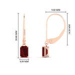 Load image into Gallery viewer, 1-ct-emerald-cut-ruby-drop-earrings-in-rose-gold-fdear11236emgrudrangle4-1.00ct-nl-rg-hw.jpg?v=1765364316